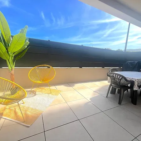 Apartmán T2 Sun 3 Etoiles- Plage & Commerces A 200M- Terrasse Avec Barbecue- Residence Neuve Avec Parking & Wifi
